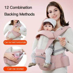 Taşıyıcılar Sırt Çantaları Bebek Taşıyıcı Kalça koltuk Ergonomik Doğumlu Bebek Çocuk Kayışları Sling Wrap Pamuk Çok Amaçlı Bebek Bel Taburesi Taşıyıcı Sling 231010