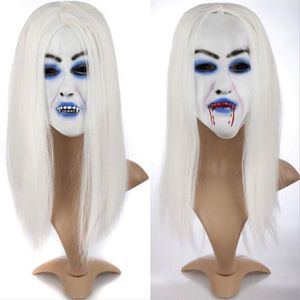 Cosplay Perücke Gruselige Maske Banshee Geist Halloween Kostüm Zubehör Kostüm Perücke Party Masks219F