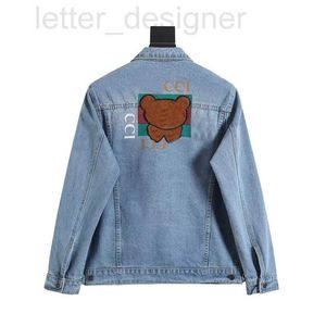 Damenjacken Designer B8089 Eleganter Designer Double Little Bear Wear Anlass Vintage neue Frau hochwertiger schicker lässiger Denimmantel 92KW