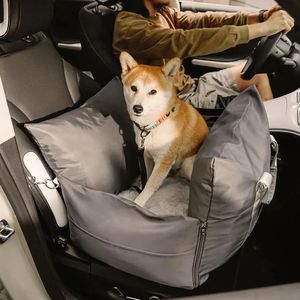 canis canetas Pet Car Safety Seat Bed Pad Kennel Tecido de dupla face totalmente removível e lavável Pet upplies Stravel Dog Car Seat Cover 231010