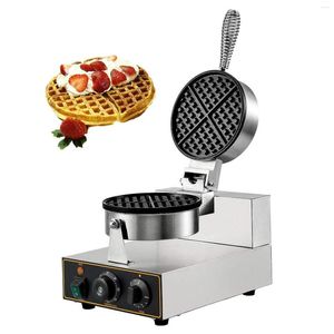 Brotbackautomaten, rund, Waffeleisen, antihaftbeschichtet, 1100 W, Edelstahl, 110 V, Temperatur- und Zeitsteuerung, geeignet für Restaurant, Bäckereien, Snacks, Fam