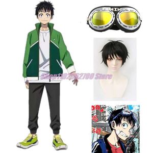 Zom 100 kova Ölü Akira Tendou Cosplay Cosplay Wig Gözlükleri Ceket Pantolon Goggles Gömlek Akira Siyah Kısa Wigcosplay