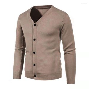 Men's Sweaters Autumn Winter Knit V-neck Long Sleeve Cardigan Sweater Thick Warm Fashion Male Casual Button Coat