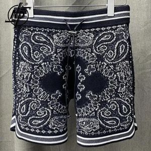 Pantaloncini da uomo Vintage Paisley Print Uomo Cashmere lavorato a maglia 2023 Pantaloni sportivi autunnali ricamati di alta qualità Abiti da club sociale