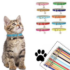 Haustierhalsband PU-Leder Hundehalsband Katzenhalsband DIY Hundeglockenhalsband Großhandel