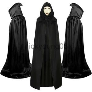 Temadräktfilm A Spök i Venedig Cosplay Halloween Cloak Mask Full Set Halloween Carnival Party Costume för vuxen X1010