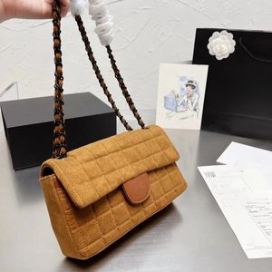 Новая сумка-цепочка Модная сумка с клапаном Сумка на плечо из матовой ткани Дизайнерская сумка Роскошная сумка через плечо Топ Классическая сумка