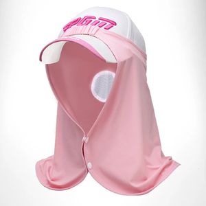 s Summer Sunscreen Golf Headscarf Men Women Ice Silk Neck Cover Hooded Mask Without Hat 231010