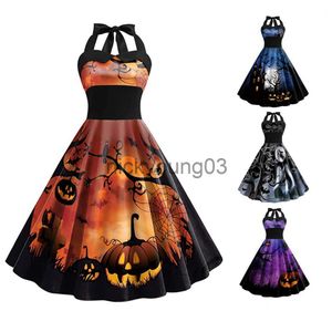 Theme Costume Black Gothic Halloween Costumes Women Dress 2023 Robe Femme Sexy Halter Witch Cosplay Party Dresses Nightmare Disfraces Mujer x1010