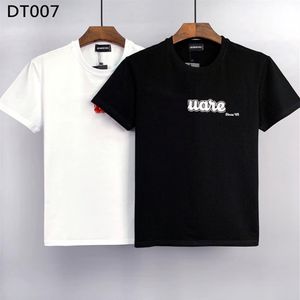 DSQ PHANTOM TURTLE Men's T-Shirts Mens Designer T Shirts Black White Back Cool T-shirt Men Summer Italian Fashion Casual Stre2813