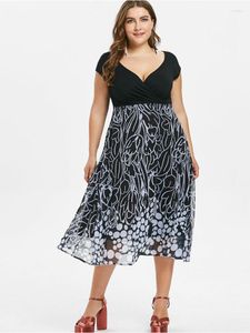 Plus Size Kleider Bedrucktes Sexy Kleid Damen Sommer Kurvenkleider für Frauen