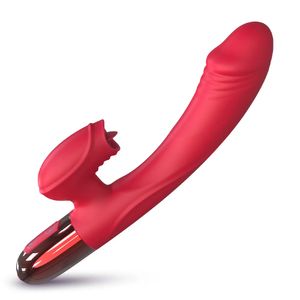 Vibratore del punto G per le donne Clitoride capezzoli Leccare stimolatore del clitoride Articoli per adulti Giocattoli del sesso per donna Coppia Masturbazione femminile