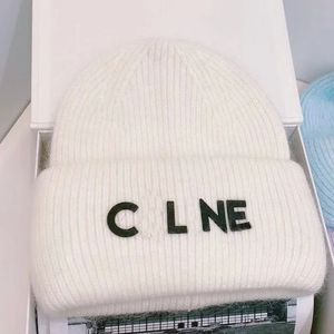 Celiene Cel Beanie Top Quality Hat Luxury Luxury Nitte Celns Hat Women's Beanies Cap Warm Fashion Men's Fisherman Hat FCクリスマスプレゼント