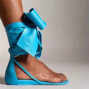 GAI GAI GAI Летние модные шлепанцы на плоской подошве, женские тапочки, стильные синие, розовые, фиолетовые дизайнерские сандалии с большим узлом-бабочкой 231009