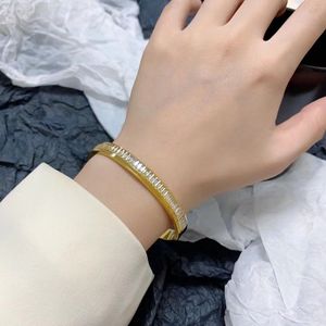 Neutral fashion designer bracelet men and ladies with paragraph full water drill luxury couple bracelet high quality hot