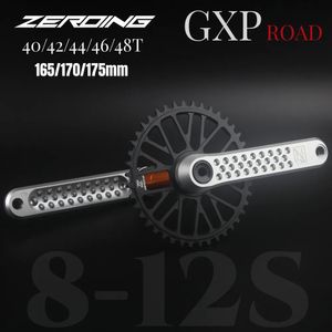 Gruppi bici ZEROING Guarnitura per bicicletta pieghevole da strada 10 11 12 velocità GXP Singola corona 40 42 44 48T con staffa inferiore BSA per ghiaia 231010