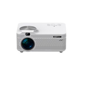 Z01 beyaz elektrikli açık hava HD ev projektörü, taşınabilir ve kullanımı kolay, açık hava aile eğlencesi ve tatil hediyeleri için uygun.