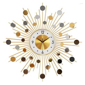 Wall Clocks Industrial Golden Bedroom Clock Large Classic Metal Luxury Modern Designer Decoracion Home Decor Quartz