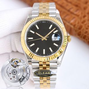 7A 7 Styles Clean Factory Watch Datejust V11 Mens Super Quality Watches Gold Mixed Sier Case Black Dial 126331 Datejust Waterproof 904L med boxpapper
