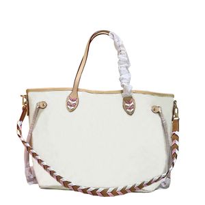 Medium Casual Tote Luxury Hand Bags Classic Brand Purse Designer Kvinnor handväskor med påse plånbok vit rutig mode shopping totes handväska kvinna axelväska