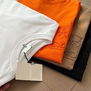 Tasarımcı Lüks Erkekler T-Shirt 3d Harfler Monogramlı Yaz Günlük Kısa Kollu Tshirt Tişört Yüksek Kaliteli Pamuk Tees Üstleri Erkek Kadın Tişörtleri Gömlekler