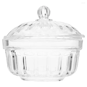 Dinnerware Sets Acrylic Fruit Bowl Candy Container Lid Clear Plastic Juice Containers Holder Terrarium Storage Jar Biscuit Acylic Lids Bowls