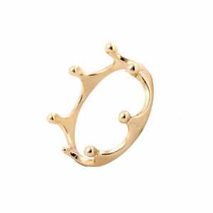 Everfast Whole 10pc Lot Fashion Crown Ring 18k Gold Silver Rose Gold Plated Wedding Gifts Happiness Friendship Rings for Women282L