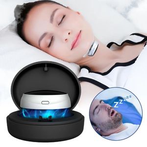 Sleep Masks Smart Anti Snarking Device Stop Snarking Dual Pulse Muscle Stimulator Anti Sleep Snarking Andning Corrector Health Care 231010