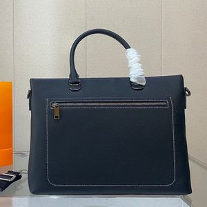 portfölj bärbara väska män väska designer portföljer äkta läder handväskor axelväskor herr mode klassisk handväska