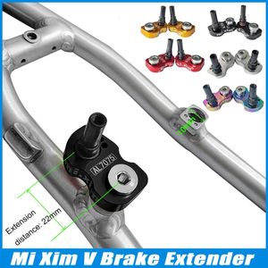 自転車derailleurs mi xim bicycle vブレーキエクステンダー14 16 18 20インチ406〜451 vブレーキキャリパー延長シート長アルミニウムフレームパーツ231010