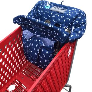 Capas para carrinho de compras Blue Stars Capa para carrinho de compras para bebês gêmeos ou um | Cabe na maioria dos carrinhos de compras de atacado e armazém | Lavável na máquina 231010