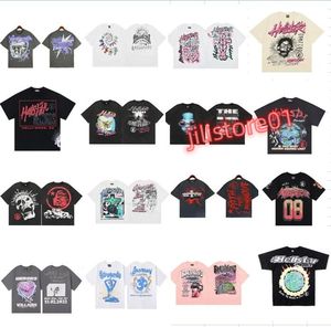 Novo estilo Hellstar camisetas masculinas de alta qualidade camisetas de grife para roupas de verão moda casais camisetas de algodão casual mulheres homens camisetas de manga curta