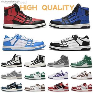 2023 NYA AMRI SKEL TOP HI Sneakers Bandana Spring Sneaker Amirl Men Women Casual Shoes Designer Low Shoe Leather Bones Applique Upper Eva Footbed Sport 35-45001