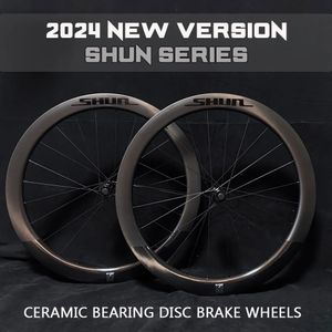 2024 HYGGE Carbon Bike Wheels 50mm 40mm, 700C Ceramic Bearing Disc Wheelset, 3Y Warranty