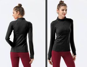 Women's Jackets Women Female Outdoor Sports Quick Drying Long-sleeved High Elastic Stand-up Collar Tops For Fitness Running