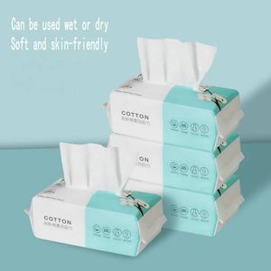 Tissue 4Packs Disposable Face Towel Soft Washcloths Cleansing Cotton Tissue Wet Dry Wipes Makeup Remover Towel for Skincare 231007