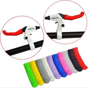 Bike Derailleurs 1 Pair Silicone Bicycle Lever Grips Protectors Anti Skid Brake Handle Sleeve MTB Cycling Cover 231010