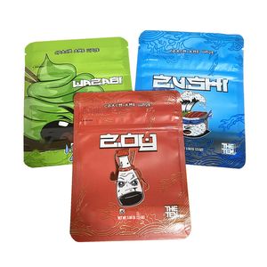 zushi 3.5g packaging bags mylar resealable theten dry flower childpoof package child ziplock packing empty bag pack