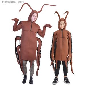 Temadräkt vuxen rolig kackerlackan halloween kommer barn insekt cosplay kläder carnival påsk purim fancy klänning q231010
