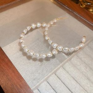 Stud Earrings Fashion Female Simple Love Imitation Pearl C-shaped Korean Temperament Sweet Girl Women's Jewelry Accessories