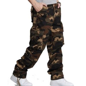 Kamouflage Tactical Mens Cargo Pants Men JOGGERS Militär Casual Cotton Army Army Trousers Drop Size 29-44 Men's268s