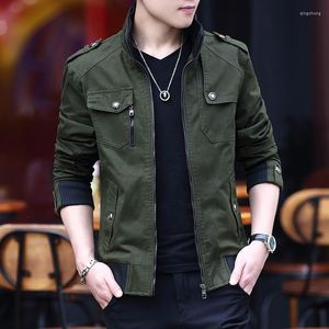 Мужские куртки Верхняя одежда 2024 Повседневная мода Корейский тренд Тонкая джинсовая куртка-карго Весенняя и зимняя мужская куртка S