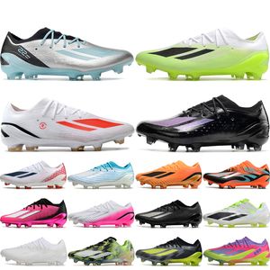 X Crazyfast Speedportal FG Herren-Fußballschuhe Low Crazyrush USA Infinito Nightstrike Pearlized Footwear Weiß Lucid Lemon Outdoor-Fußballschuhe für große Jungen, Größe 39–45