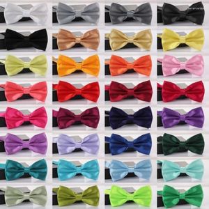 Fliegen HOOYI Mode für Männer Business Jungen Hemd Fliege Solide Polyester Krawatte Hochzeit Krawatte