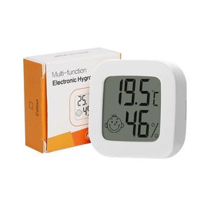 Feuchtigkeitsmesser Großhandel LCD Digital Thermometer Hygrometer Innenraum Elektronische Temperatur Luftfeuchtigkeit Meter Sensor Gauge Wetter St Dhvrl