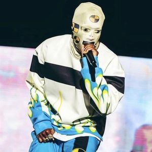 AWGE ТЕСТИРОВАНИЕ Маска робота ASAP ROCKY головной убор в стиле хип-хоп модная маска для вечеринки на открытом воздухе Fashion Street Hats220i