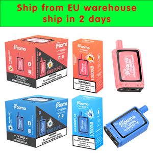 UE Warehouse 10000 Puffs Do jednorazowe urządzenie Vape Pen Pen Device 10k Puffs Vape Box E papieros 20 ml Prefilled POD z 10 smakami