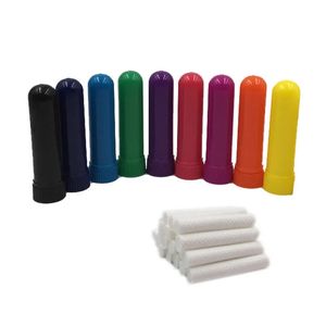 100 sets Muti Color China Manufacturer Thicker Blank Nasal Inhaler Sticks Plastic Aromatherapy Inhaler Container ZZ
