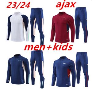 2023 2024 Half Zipper Man City Training Suit Suitsuit Men Kids 22/23/24 Long Sleeve Man Wordswear Football Boys Girls Survatment Foot Chandal