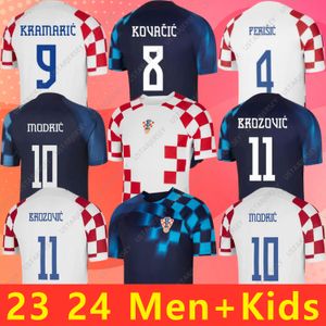 2023 Croacia Modric World Cup Soccer Coubeys Feelg National Mandzukic Perisic Kalinic 22 23 Football Shirt Kovacic Rakitic Men Men kit